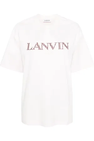 Lanvin T-shirt en coton à patchs logo