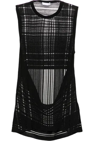 Helmut Lang Haut nervuré à dos ouvert