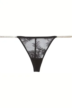 FLEUR DU MAL String Crystal Bouquet en dentelle