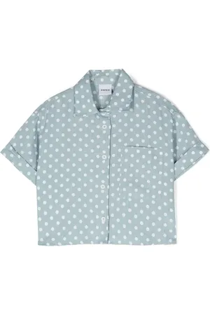 Aspesi Chemise crop à pois