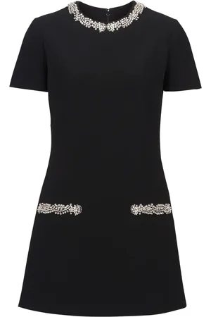 Balmain Robe évasée à broderies