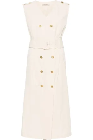 Twin-Set Robe mi-longue à boutonnière croisée
