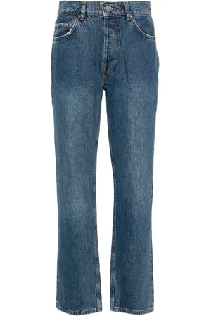 ANINE BING Jean ample à patch logo