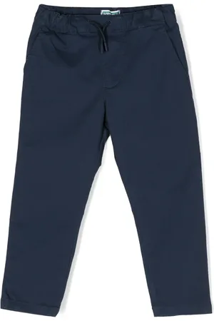 Kenzo Pantalon droit à logo brodé