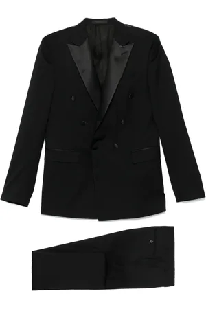 corneliani Costume à bordure en satin