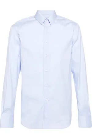 Emporio Armani Chemise en coton à manches longues