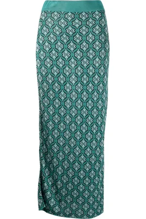 Paula Jupe crayon à motif en jacquard