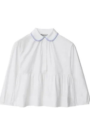 Burberry Blouse à coutures contrastantes