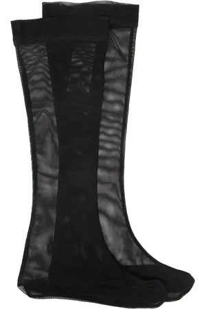 Ioana Ciolacu Chaussettes en mesh à bout fendu