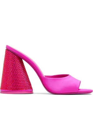 The Attico Mules Luz 105 mm en cuir