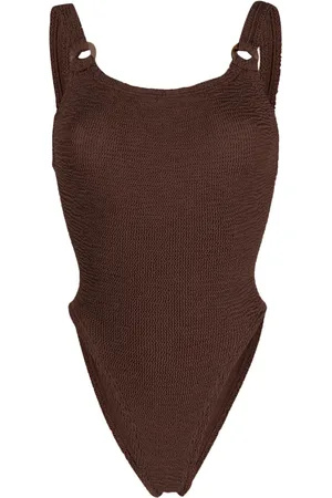 Hunza G Maillot de bain Domino en seersucker