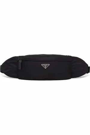 Prada Sac banane à plaque logo