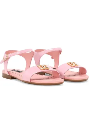 Dolce & Gabbana Sandales en cuir à plaque logo