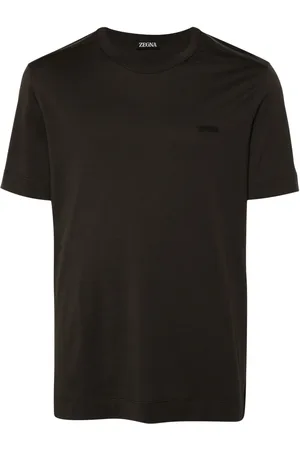Ermenegildo Zegna T-shirt à logo brodé