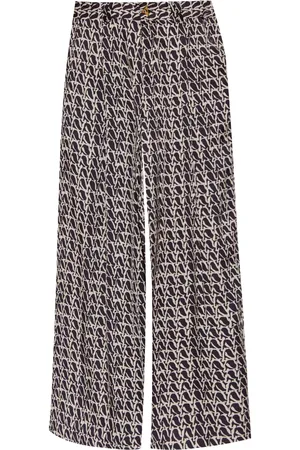 AERON Pantalon Wellen à motif monogrammé