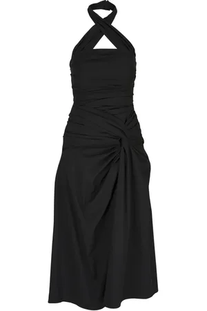 Carolina Herrera Robe froncée à dos-nu