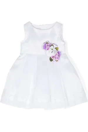 COLORICHIARI Robe à appliques fleurs