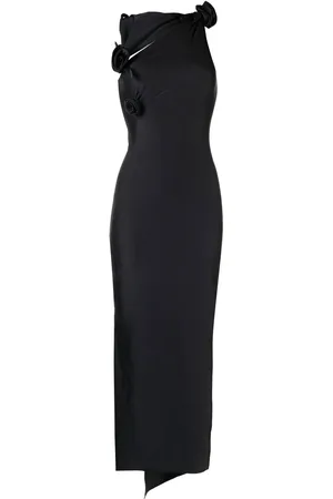 COPERNI Robe longue à fleurs appliquées