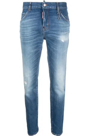 Dsquared2 Jean cigarette à plaque logo