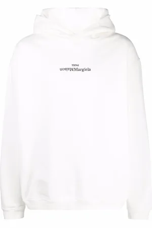 Maison Margiela Hoodie en coton à logo brodé