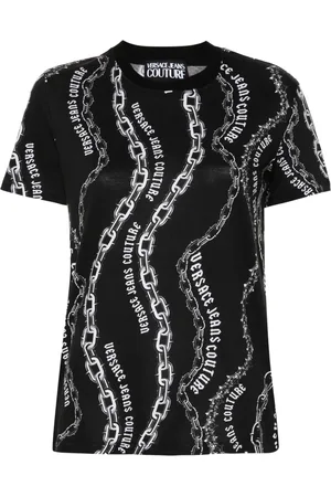 VERSACE T-shirt à imprimé Chain Couture