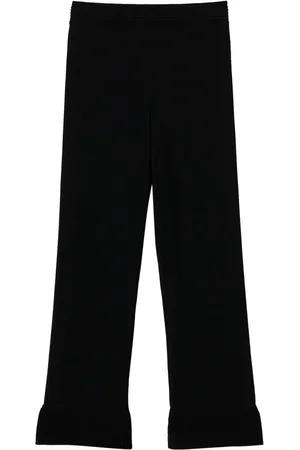 Twin-Set Pantalon en maille à coupe évasée