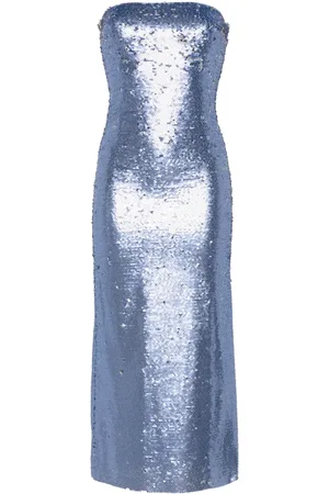 Ilkyaz Ozel Robe mi-longue à sequins