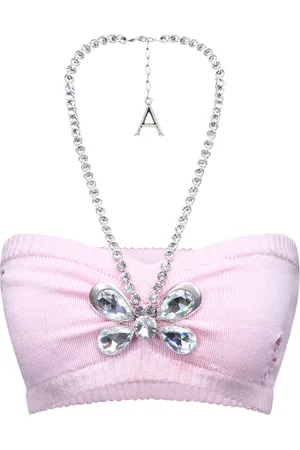 AREA Bandeau Crystal Butterfly