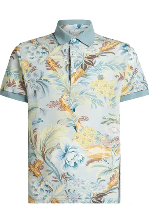Etro Polo à fleurs imprimées