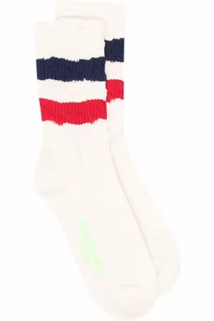 Golden Goose Chaussettes à bords rayés
