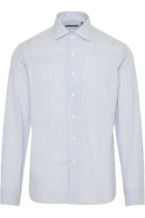corneliani Chemise en popeline à rayures