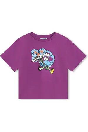 Kenzo T-shirt en coton à imprimé graphique
