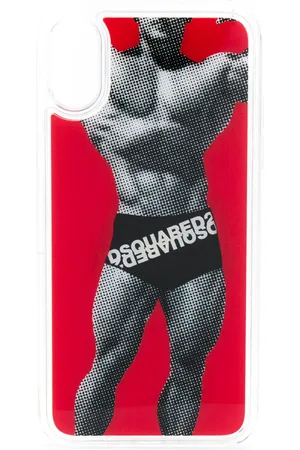 Dsquared2 Coque iPhone X happy leaf logo boxers