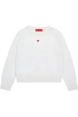 MAX&Co. Kids Sweat en laine à motif cœur
