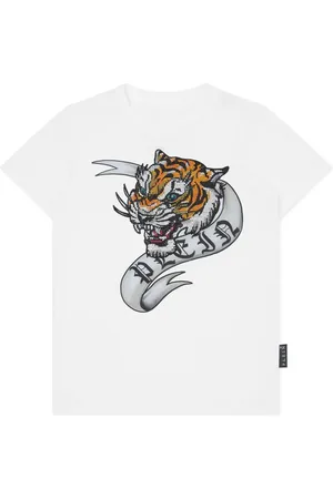 Philipp Plein T-shirt en coton à ornements en cristal