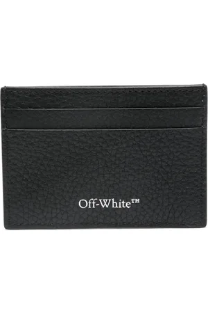 OFF-WHITE Porte-cartes en cuir à rayures Diag