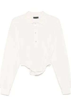 MUGLER Polo à détail de corset