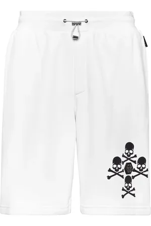 Philipp Plein Short de bain à imprimé tête de mort