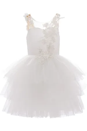 Tulleen Robe à design brodé