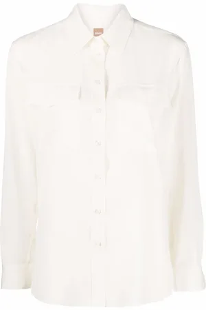 HUGO BOSS Chemise en soie à manches courtes