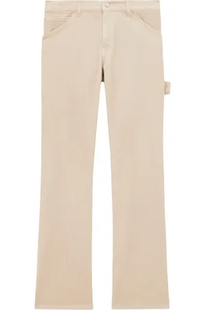 Courrèges Pantalon évasé à effet de velours