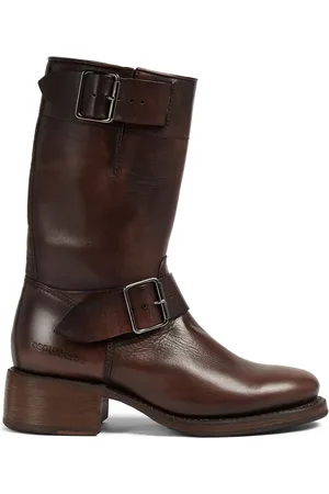 Dsquared2 Bottines lacées à logo embossé