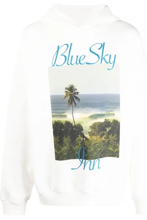 BLUE SKY INN Hoodie en coton à imprimé graphique