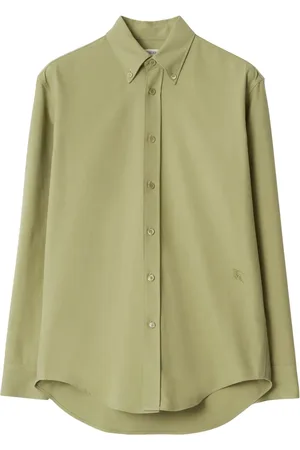Burberry Chemise en coton à logo brodé