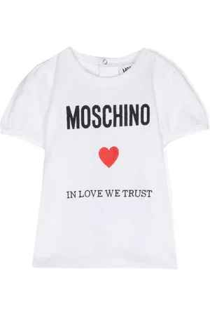 Moschino T-shirt en coton à logo brodé