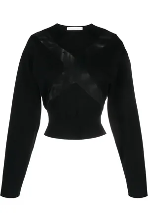 GENNY T-shirt en coton à empiècements transparents