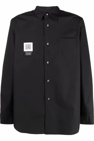 Fumito Ganryu Chemise drapée à patch logo