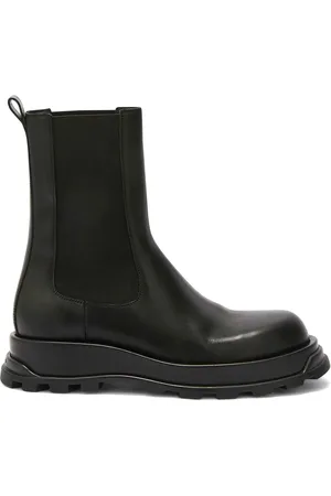 Jil Sander Bottines à détails de surpiqûres