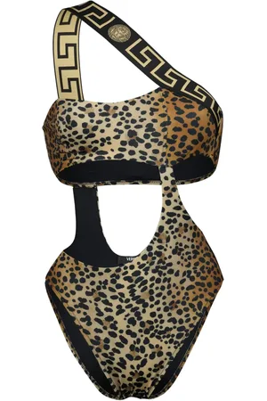 VERSACE Maillot de bain à imprimé léopard