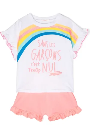 Billieblush Ensemble short à imprimé arc-en-ciel